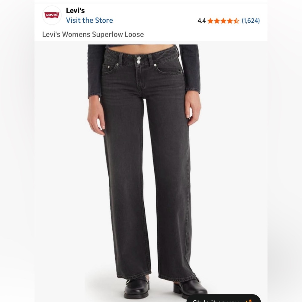 Women's Low Rise Baggy Jeans